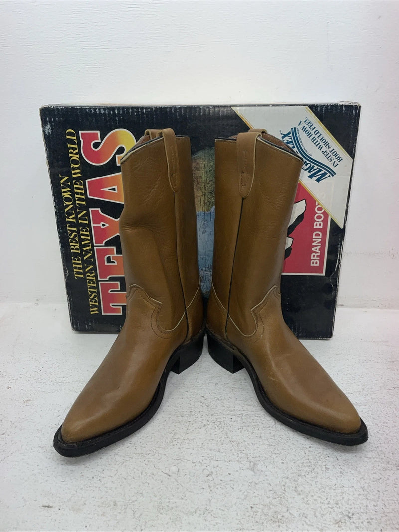 New Men’s Brown Texas Brand Cowboy Boots. 7244 6.5 6 1/2 D. 1-33