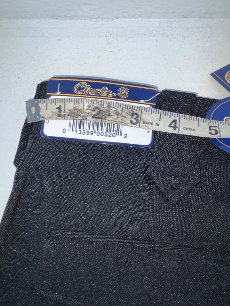 New Vintage Black Circle S Polyester Pants #CP4793 OO-100