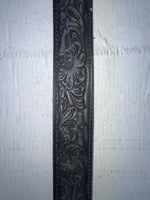 New Black Genuine Leather Nocona Tooled 20” Belt #331 NN-73