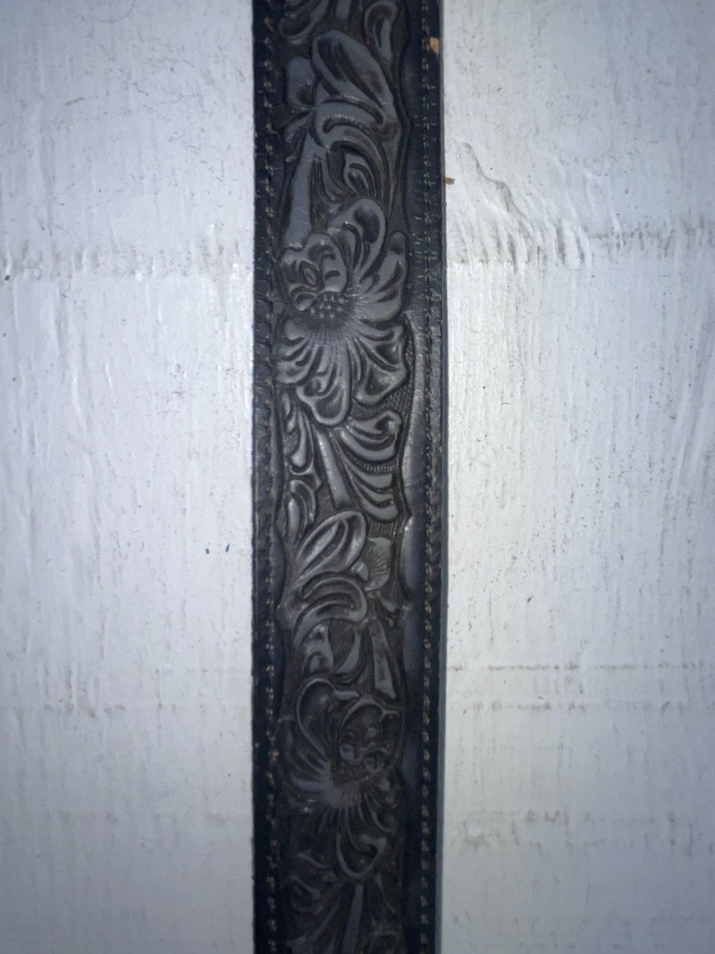 New Black Genuine Leather Nocona Tooled 20” Belt #331 NN-73