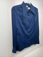 New Women’s Panhandle Slim Blue Long Sleeve Pearl Snap Size 18 GG-34