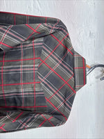 New Kids ELY Cattleman Green Plaid Long Sleeve Pearl Snap Medium DD-27