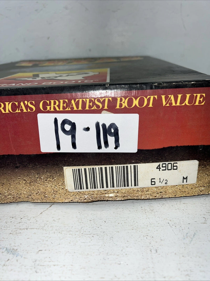 New Women’s Brown Texas Brand Cowboy Boots. 4906 6.5 6 1/2 M. 19-119