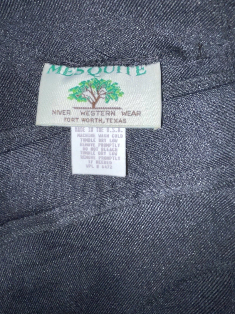 New Vintage Black Mesquite Polyester Pants #5911 3A-108
