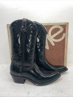 New Men’s Black Acme Cowboy Boots. 4920 9.5 8 1/2 D. 4-57