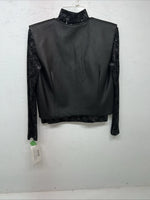 New Women’s 1849 Authentic Ranchwear Black Show Shirt Jacket Small #3552 UU-2