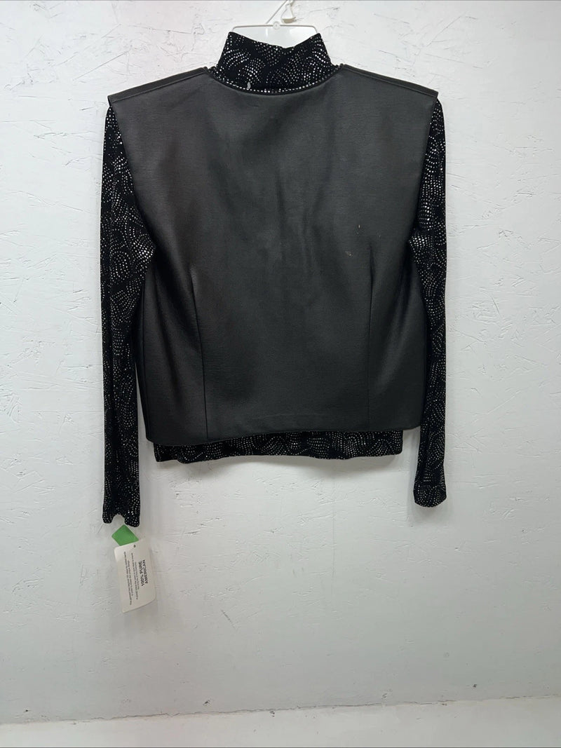 New Women’s 1849 Authentic Ranchwear Black Show Shirt Jacket Small #3552 UU-2