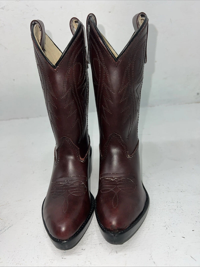 New Children’s Brown Texas Cowboy Boots. 9 D 24-40