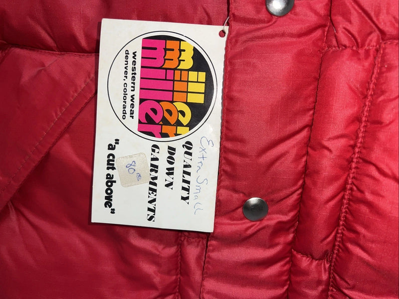 New Miller Red Women’s Puffer Jacket XS QQ-18 