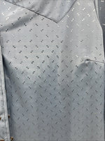 New Kids Dickson Jenkins Blue Long Sleeve Pearl Snap Size 38 CC-101
