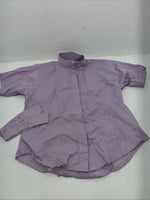 New Women’s Purple EQUISTAR Short Sleeve English Riding Shirts 42 465083 G-42