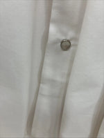 New Men’s Cumberland White Black Design Long Sleeve Pearl Snap Medium K-54