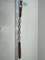 New Brown Genuine Leather Nocona Weaved And Pendent 28” Belt #2216448 NN-18