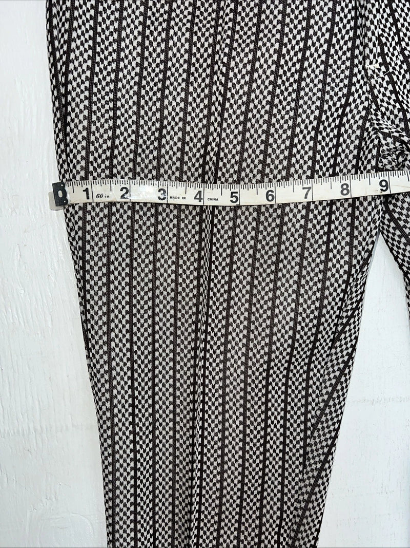 New Vintage Panhandle Slim Brown White Checkered Pants #8042 NN-148