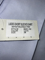 New Women’s Purple RHC Short Sleeve English Riding Shirt. 38 68201-102 G-43