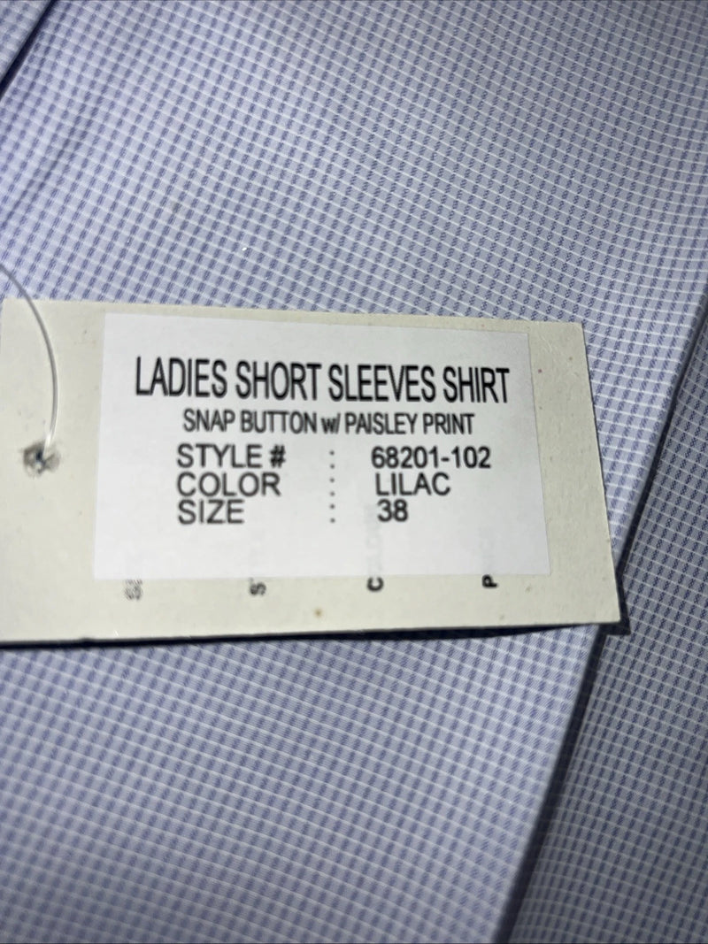 New Women’s Purple RHC Short Sleeve English Riding Shirt. 38 68201-102 G-43