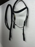 New Camelot Black Event English Full Headstall With Grip Reins #140800 BB-7