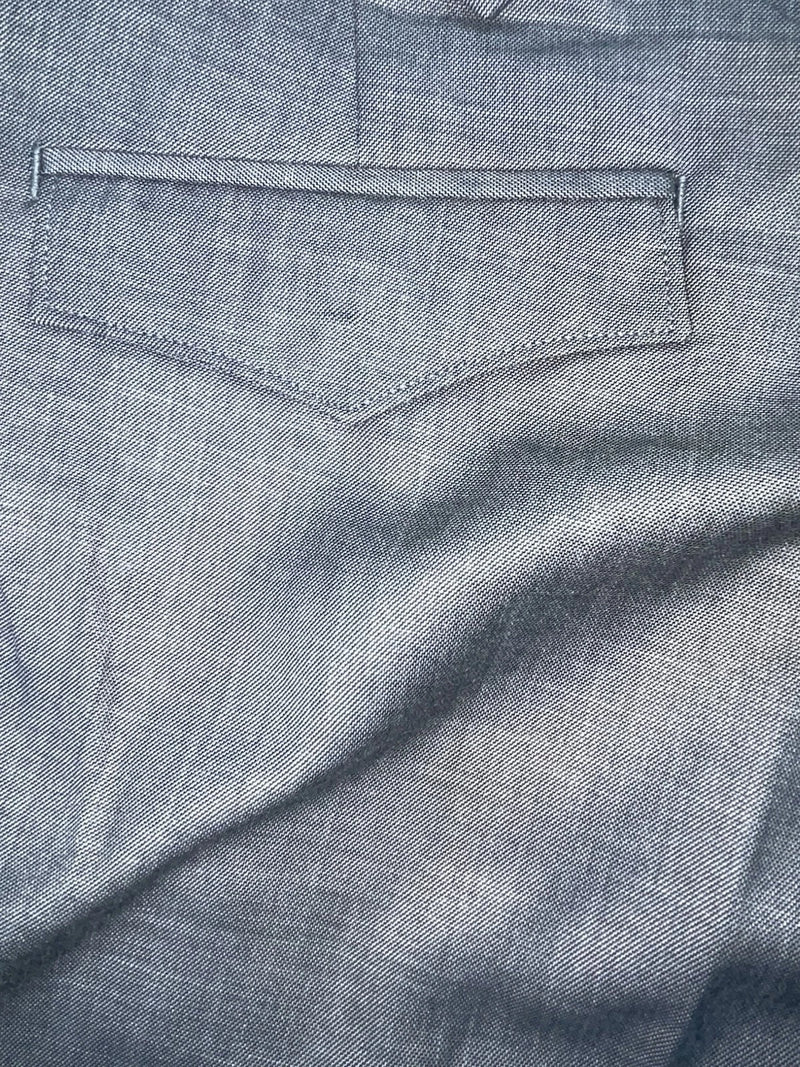 New Vintage Gray Circle S Polyester Pants #CP6715 SS-34