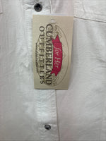New Women’s Cumberland White Gem Long Sleeve Pearl Snap Large II-98