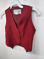 New Kids Dickson Jenkins Red Vest Button Up Size 8 Girls TT-53