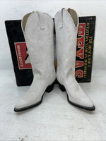 New Women’s White Texas Brand Cowboy Boots. L 198917 7.5 7 1/2 M. 17-69