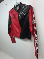 New Women’s 1849 Authentic Ranchwear Red Black Short Show Jacket Medium WW-25