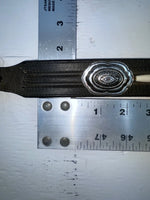 New Black Genuine Leather Nocona Silver Pendent 24” Belt #915 NN-33