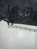New Black 1849 Authentic Ranchwear Chaps With Fringe Adjustable Waist 30” N-46
