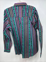 New Women’s Country Charmers Multicolor Long Sleeve Pearl Snap XL II-57