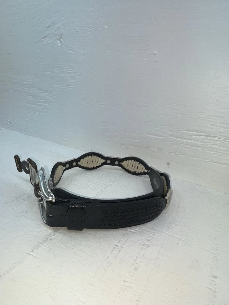 New Black Genuine Leather Nocona Tooled 28” Belt #2216401 JJ-116