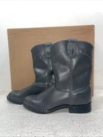 New Youth Gray Bronco Cowboy Boots. B 1502 4.5 4 1/2 D. 22-113