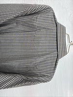 New Men’s White Horse Multicolor Plaid Long Sleeve Button Up Shirt XL M-91