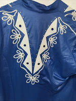 New Women’s 1849 Authentic Ranchwear Blue Western Show Jacket L UU-65
