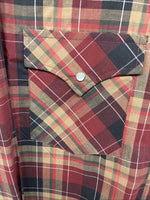 New Men’s ELY Cattleman Red Yellow Flannel Long Sleeve Pearl Snap 4XL E-97