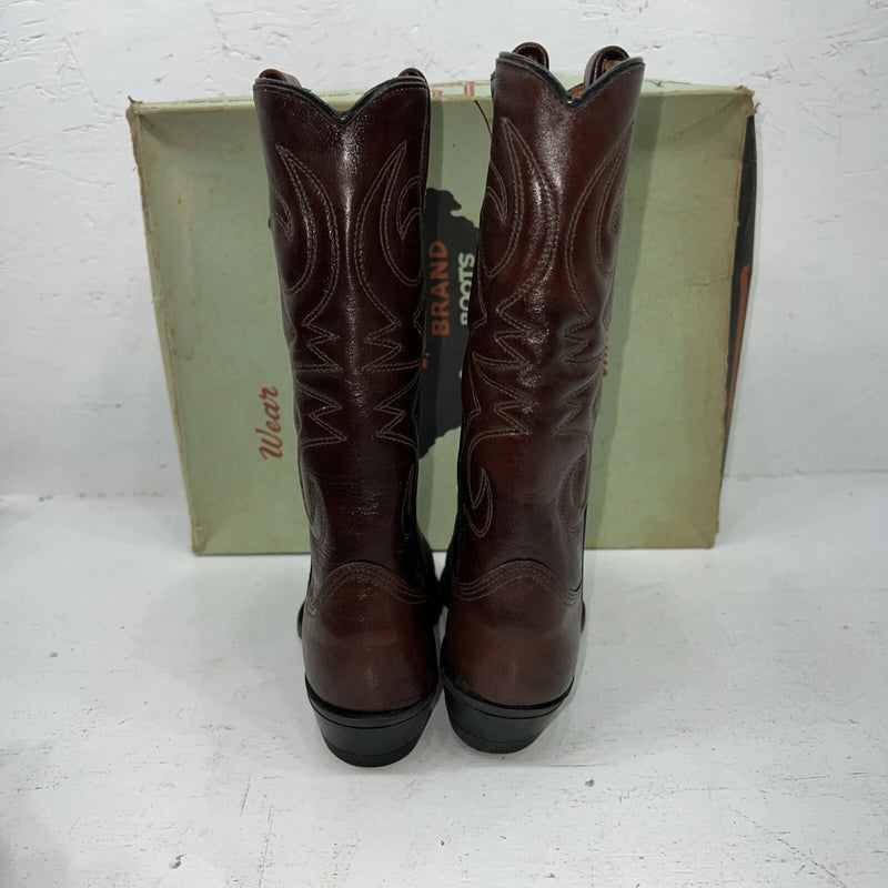 New Women’s Brown Texas Brand Cowboy Boots. L41 6 M. 20-82