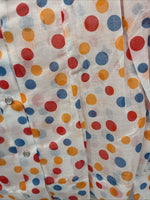 New Women’s Tem Tex Polkadot Long Sleeve Pearl Snap Size 34 LL-102