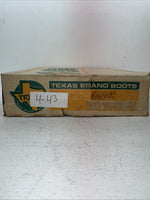 New Men’s Brown Texas Brand Cowboy Boots. 6611 9.5 9 1/2 E E. 4-43