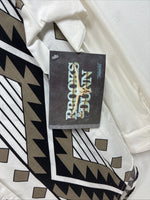New Women’s Brooks & Dunn Tan Designed Long Sleeve Button Up XS MM-114