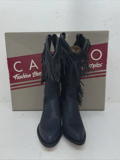 New Women’s Navy With Fridge Capezio Cowboy Boots. L 692 5 M. 2-48