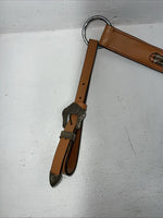 New Leather Royal King Breast Collar With Bronze Metal Plates. S-43