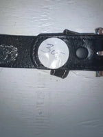 New Black Genuine Leather Nocona Silver Pendent 22” Belt #N4412001 NN-93
