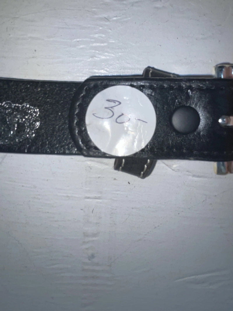 New Black Genuine Leather Nocona Silver Pendent 22” Belt #N4412001 NN-93