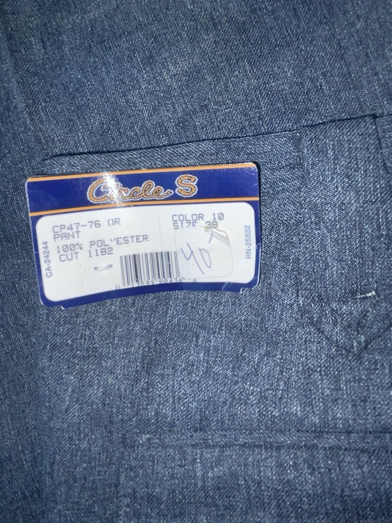 New Vintage Blue Circle S Polyester Pants #CP4776 ZZ-27