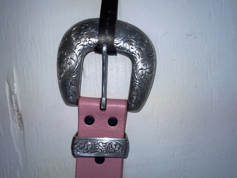 New Pink Genuine Leather Nocona Silver Bling XXL Belt #N3431630 NN-115