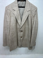 New Men’s Pioneer Wear Tan Suit Jacket 42 #12558 Y-604