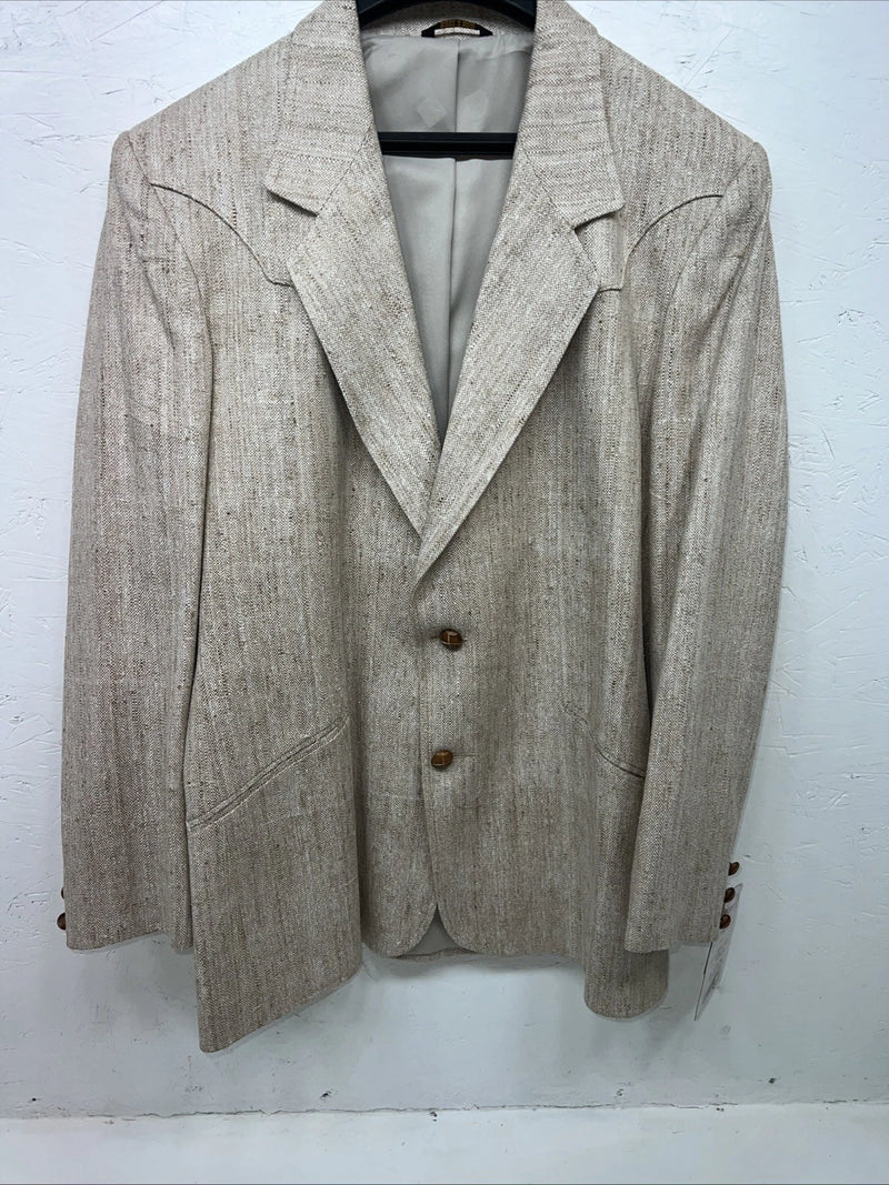 New Men’s Pioneer Wear Tan Suit Jacket 42 #12558 Y-604