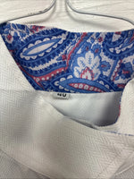 New Women’s Royal Highness White Designed Short Sleeve English Shirt 40 DD-34