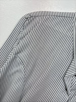 New Women’s Cowboy Threads Stripe Long Sleeve Bottom Up Large MM-22