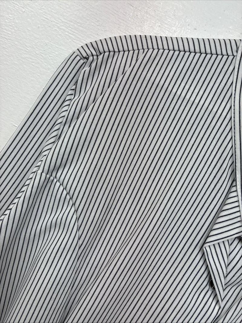 New Women’s Cowboy Threads Stripe Long Sleeve Bottom Up Large MM-22