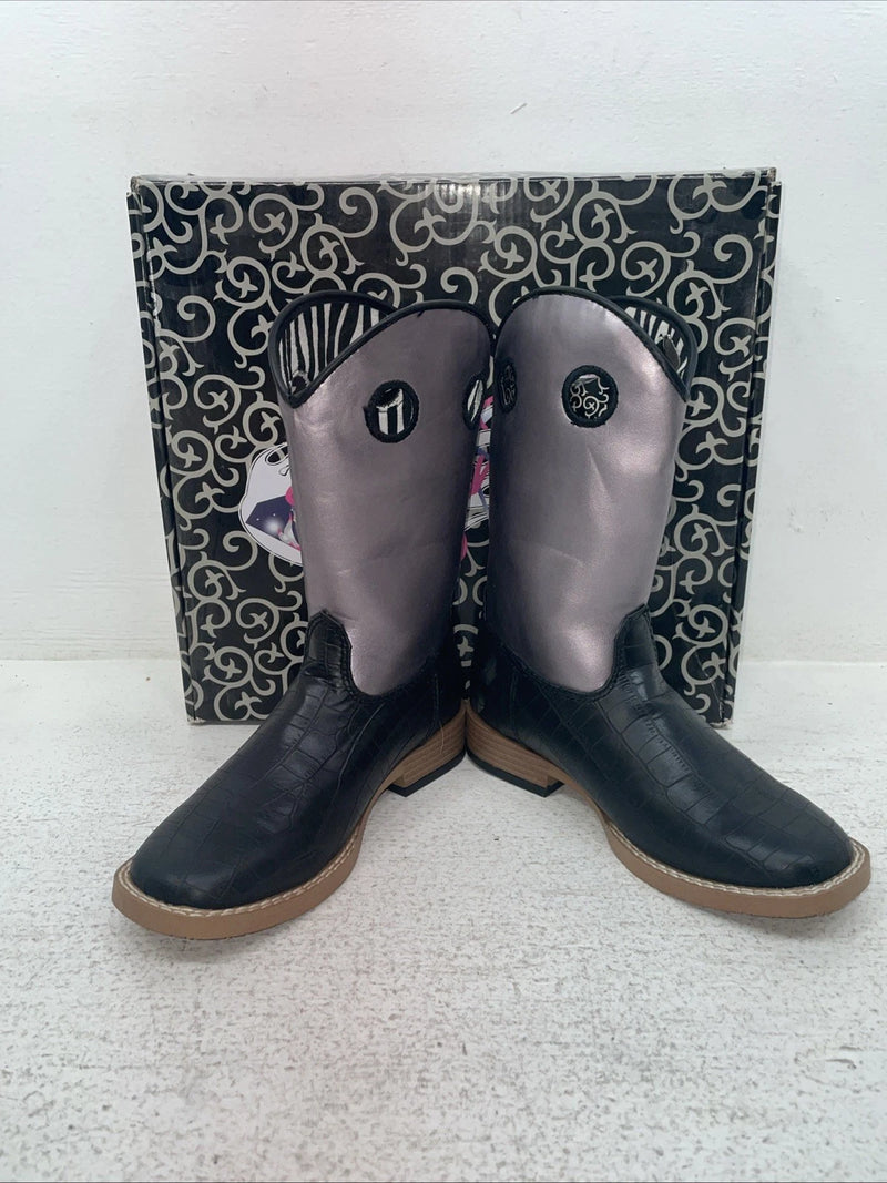 New Children’s Purple Blazin Roxx Cowboy Boots. 4451201 12.5 12 1/2. 23-48